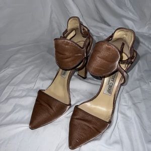 Jimmy Choo mauve velvet heels 36